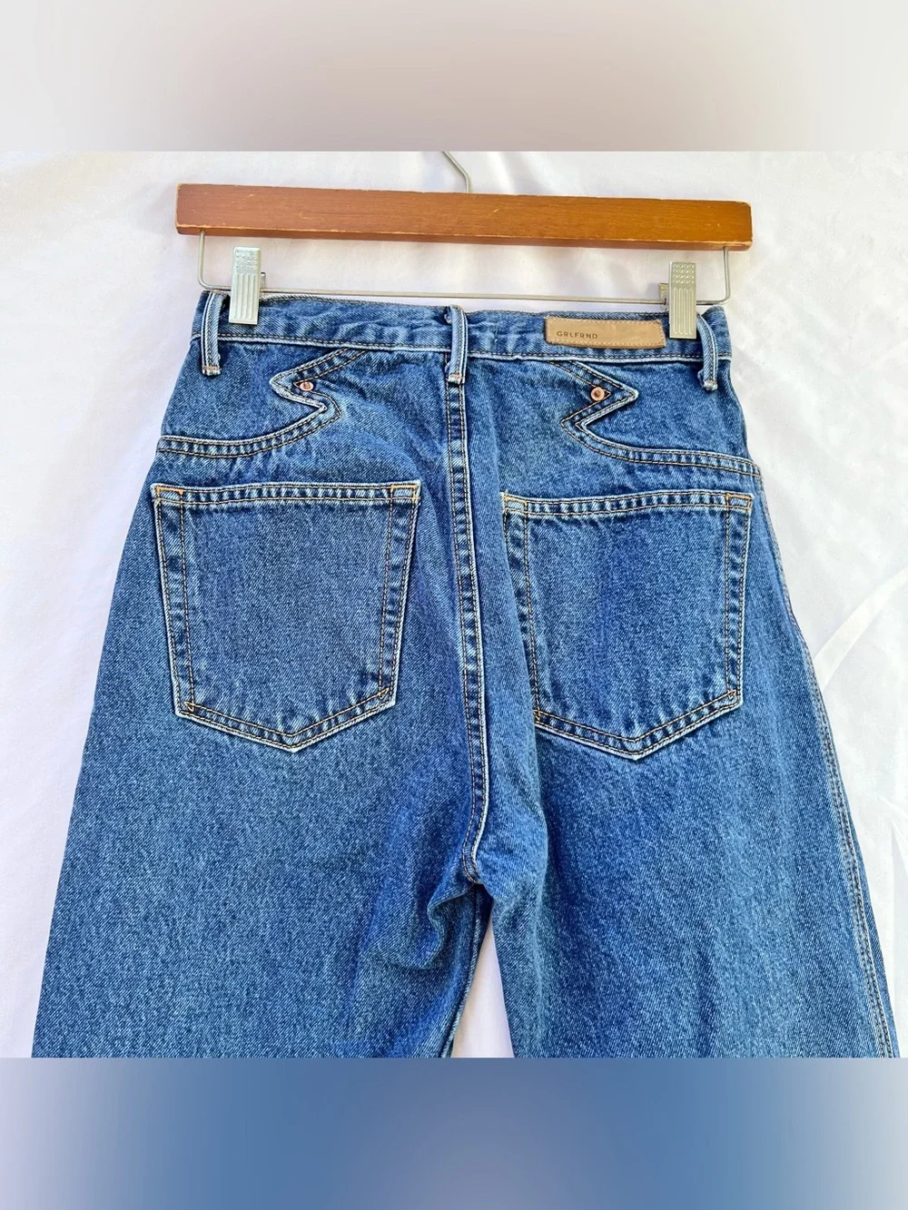GRLFRND | ROSSANA DENIM JEANS IN CALL IT LOVE WASH SIZE 25 STRAIGHT LEG - Picture 7 of 8